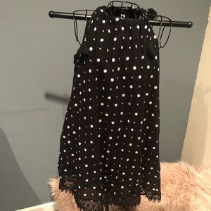 Old Navy Dress with black and white flowers